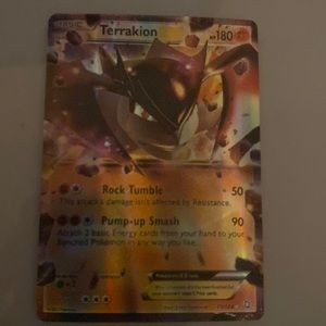Terrakion EX Pokémon trading card